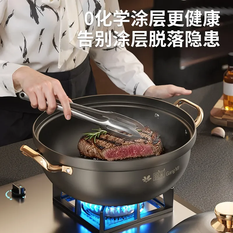 Titanium stainless steel steamer pot 32cm Double boiler steam pot for cooking Rice noodle steamer Home appliance steamer cooker