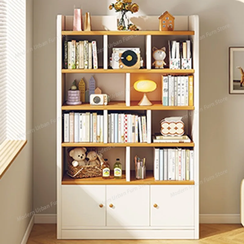 White White Bookcases Display Storage Organizer Fashion Interior Save Space Big Size Book Shelf Cheap Estanteria Salon Furniture