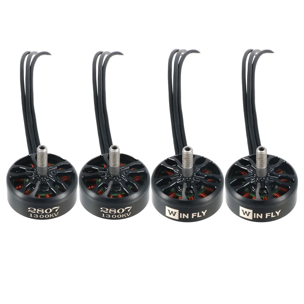 4 Pcs Flashhobby A2807 Winfly 2807 1300KV Brushless Motor 5mm Shaft 2‑6S For 7 Inch Long Range FPV Quadcopter Drone