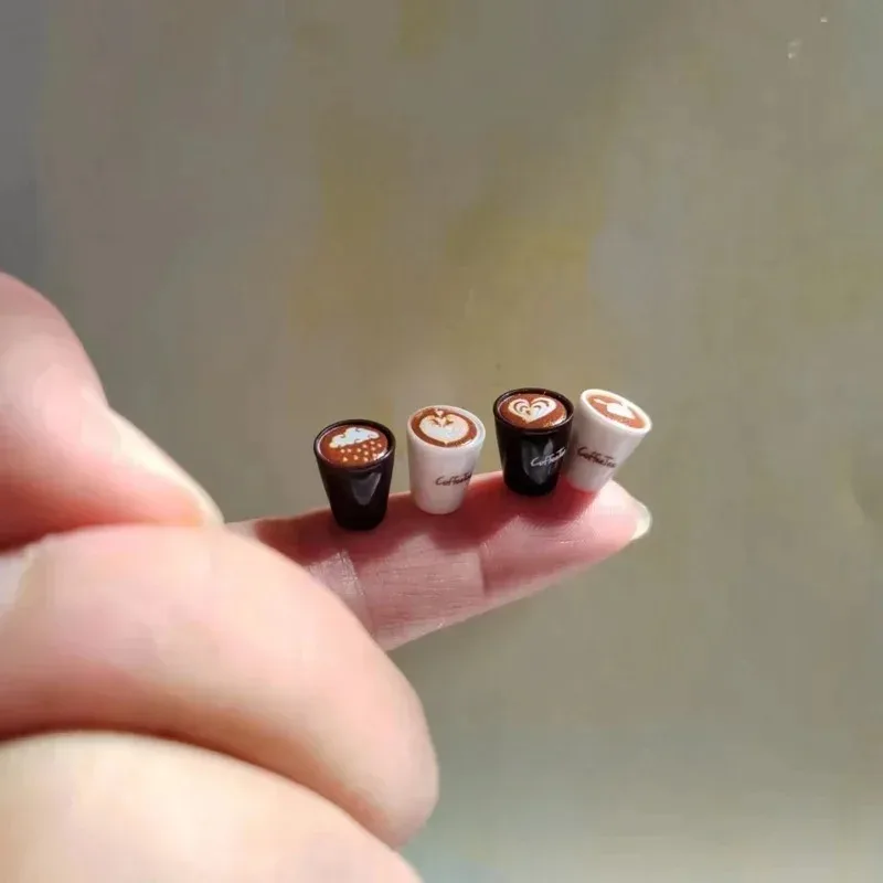 10 قطعة فناجين قهوة صغيرة جدًا/لاتيه/بيت الدمية/منمنمات/لطيفة/حديقة خرافية جنوم/ديكور تررم الطحلب/بونساي/نموذج/لوازم ذاتية الصنع #3