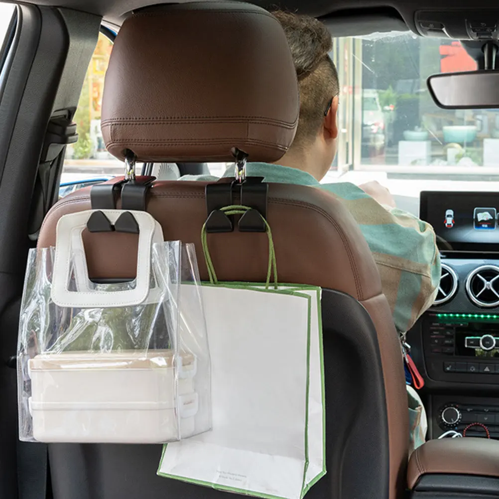

2Pcs Headrest Hanger for Car Multi-Use Back Seat Hook Heavy Duty Vehicle Seat Hook Car Universal Hanging Organizer