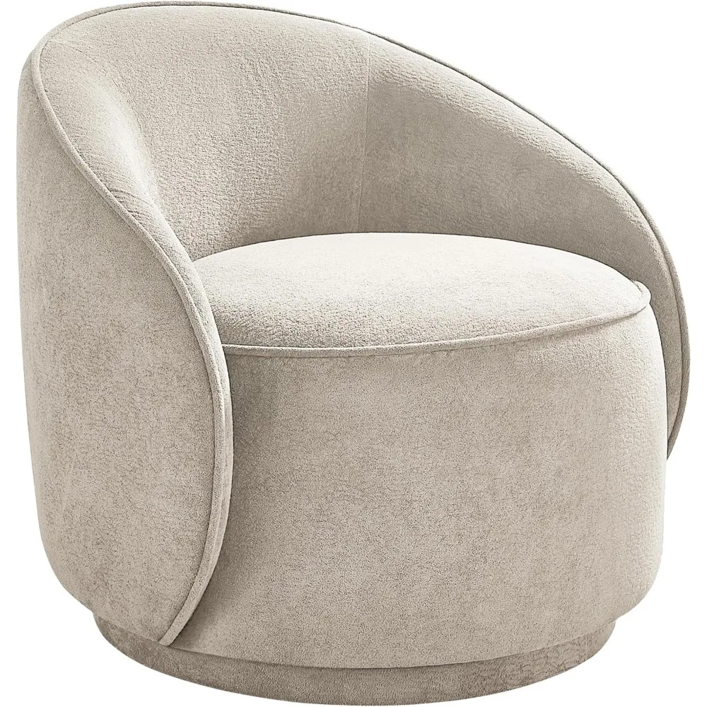 كرسي دوار، 360 درجة ° كرسي بذراعين دوار مريح من تيري، كرسي قراءة حديث لغرفة المعيشة، غرفة النوم، المكتب، الشرفة، #1