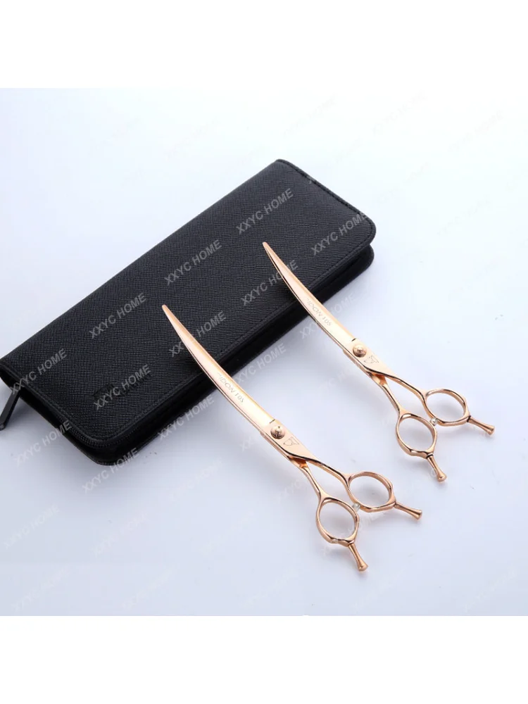 Pet Beauty Dog Trimming Straight Bending Thinning Shearing Hair Scissors