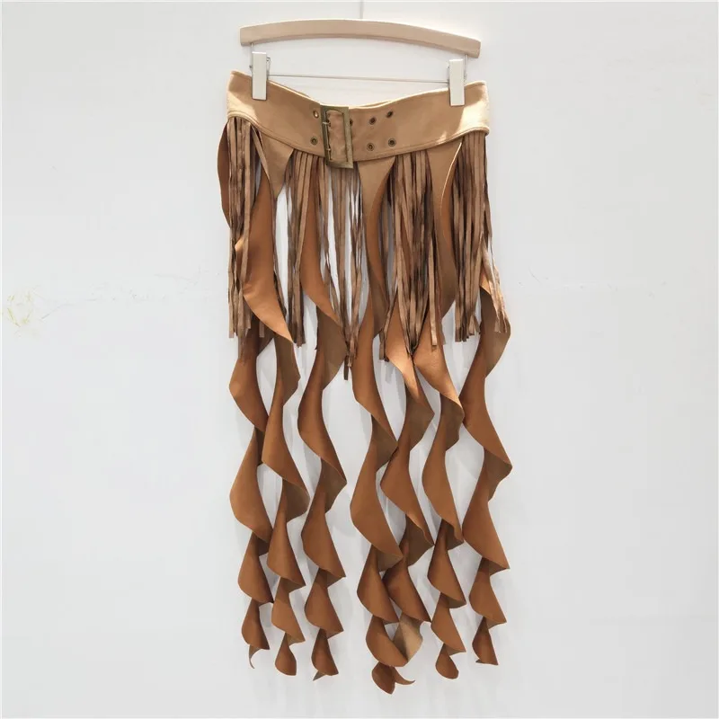 American Hottie Rüschen Asymmetrische Quaste Taillenzubehör Verstellbarer Gürtel Vielseitiger Taillenmiederrock Extender Halbrock