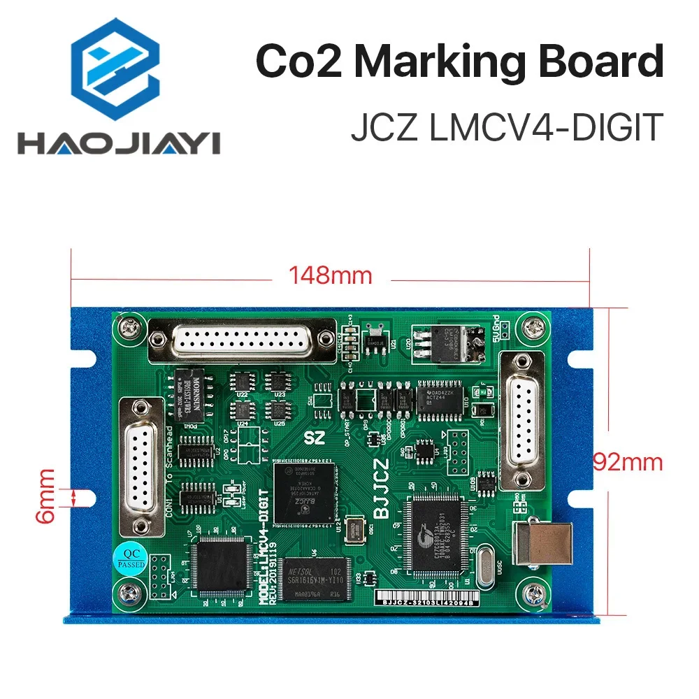 Co2 Laser Marking Controller JCZ LMCV4-DIGIT Marking Board BJJCZ EzCad for 10.6um Co2 Marking Laser Tube RF Tube