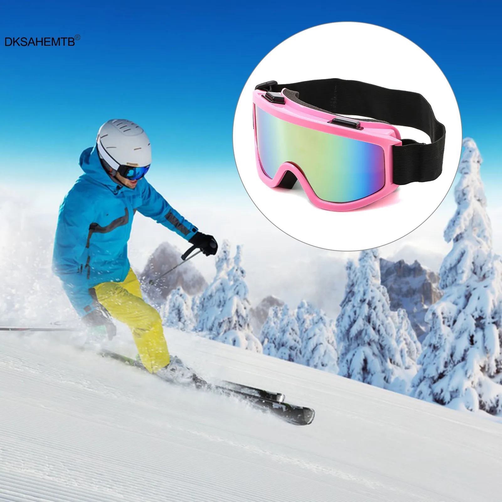 Lunettes de ski coupe-vent à double couche pour hommes et femmes, lunettes de moto et de vélo, équipement de ski durable, mode colorée