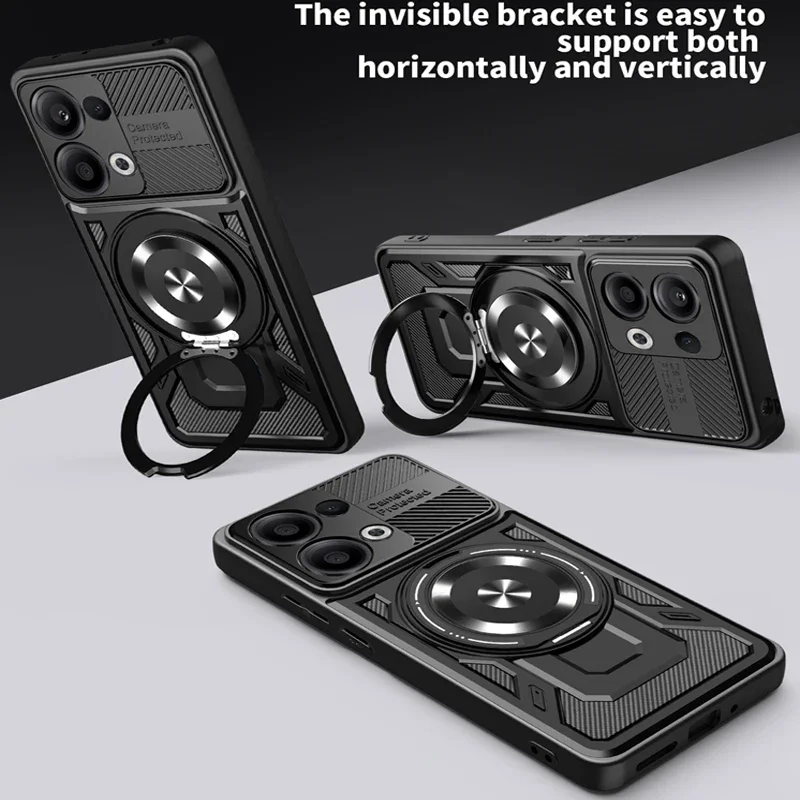 

Чехол для телефона с беспроводной зарядкой для OPPO Reno 13 Pro 5G 13F, защитный металлический кронштейн для объектива, силиконовые мягкие чехлы