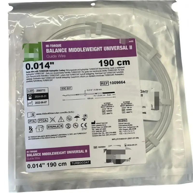 Veterinary Medical BWM Universal II Nitinol Hydrophilic PTCA Guidewire 0.014*190cm/300cm Single-Use for DOG CE/ISO 13485 OEM