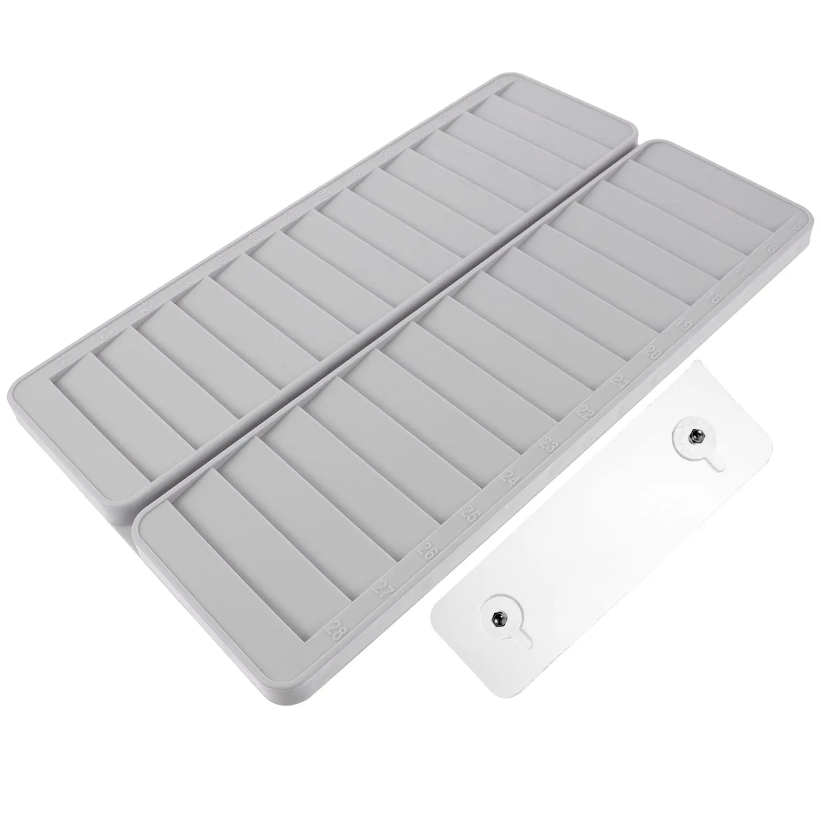 

28-slots Card Holder Rack Wall Mount Employees Attendance Pocket Organizer Shelf Child Plastic Storage Desk Supply