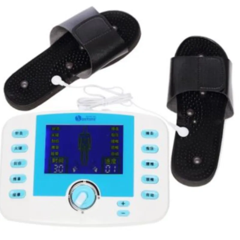 

HANRIVER /Dual channel output TENS EMS pain relief/Electrical nerve muscle stimulator/Digital therapy massager/Physiotherapy