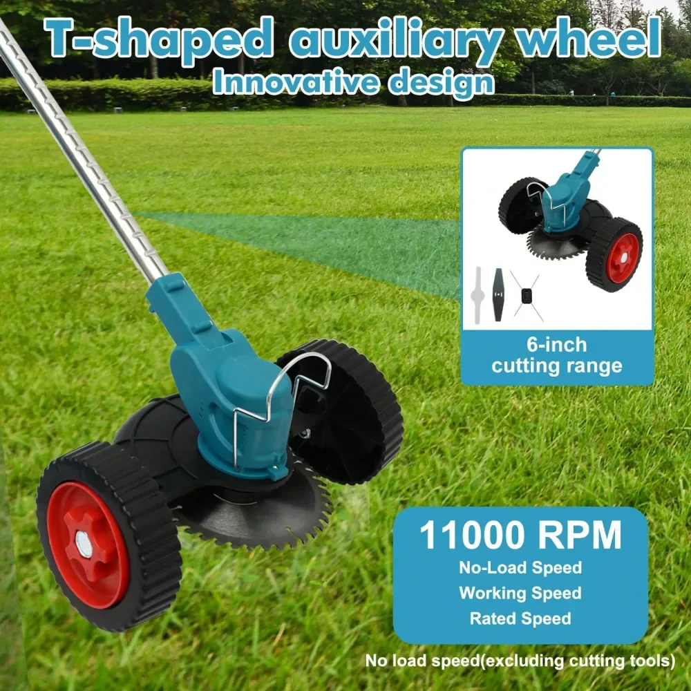 

20V String Trimmer, 4.0Ah LiIon Battery Powered Grass Cutter With Auto Line Feed, 2 In 1 Lawn Edger And We Ed Trimmer With 2Pcs