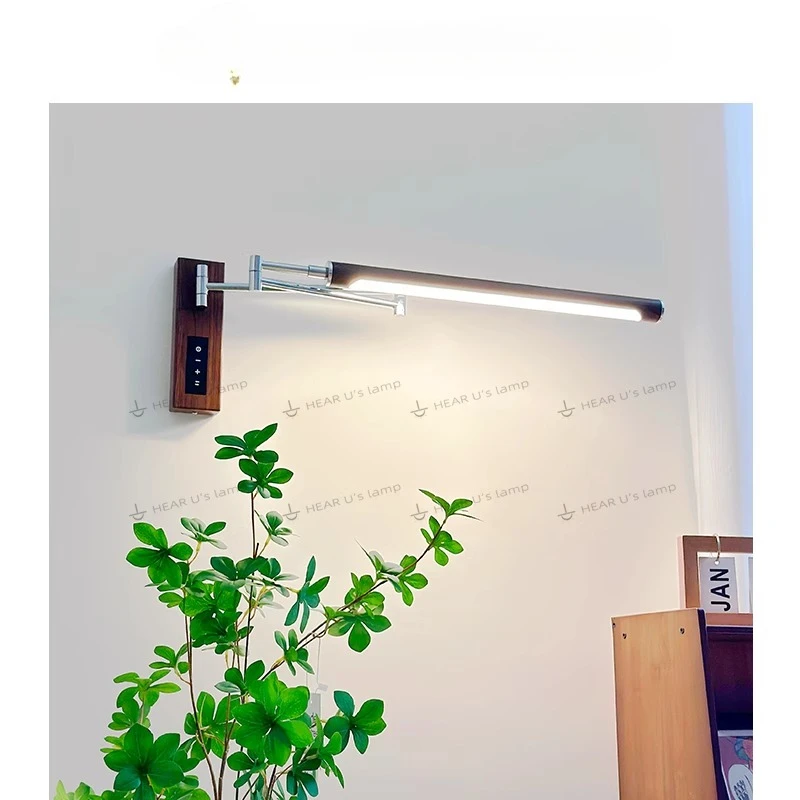 

French medieval retro plug-in wall lamp rocker arm wall