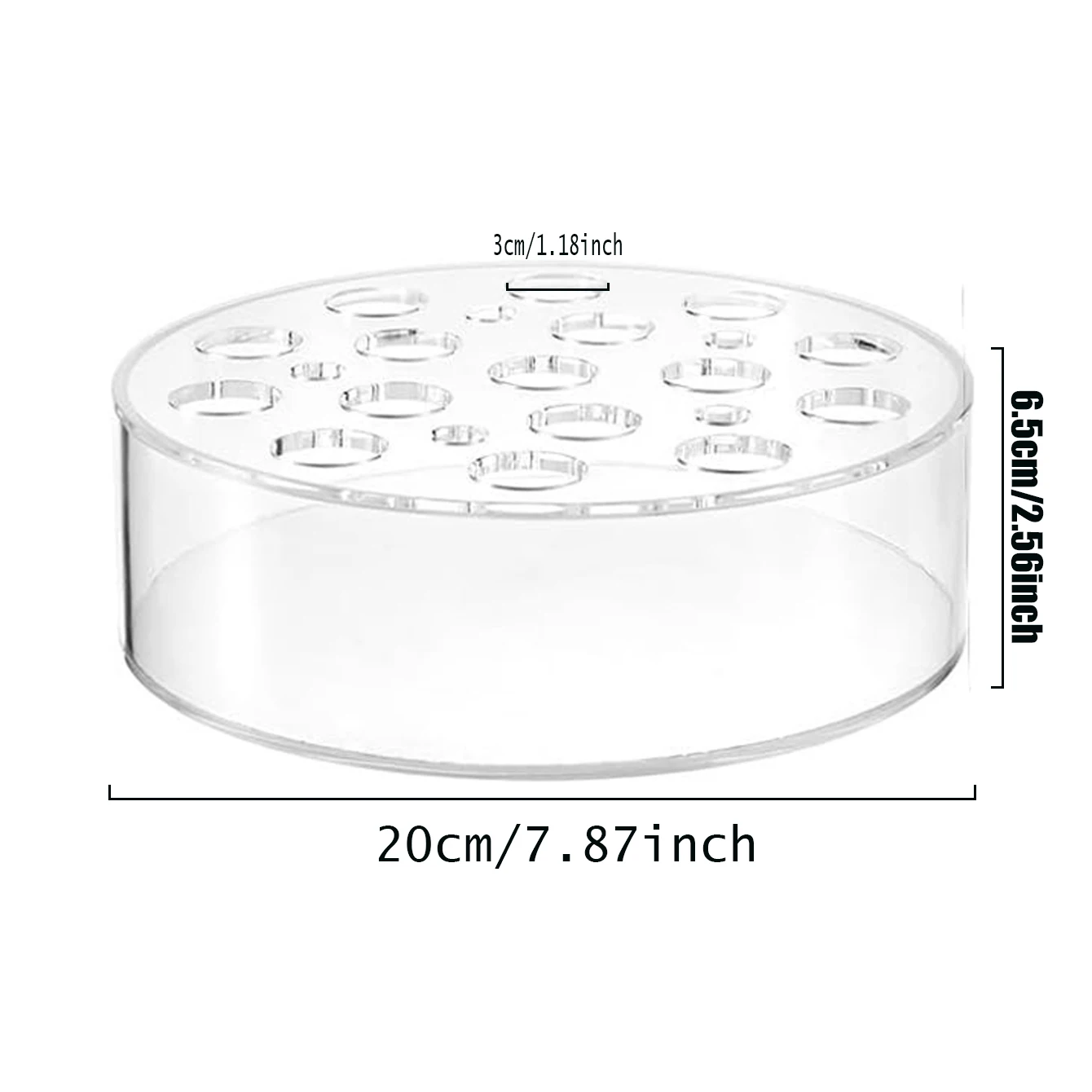 1 pieces of 16 hole acrylic floral centerpiece for table decoration wedding round vase centerpiece vase