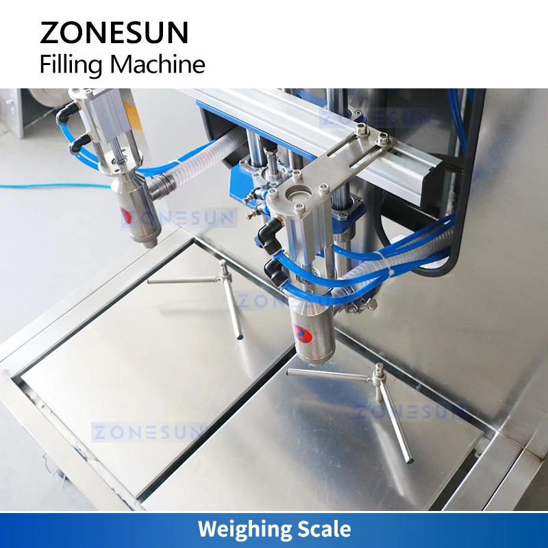 ZONESUN ZS-GTW2D Automatische Wiegefüllmaschine, 5-Gallonen-Eimerfüller, Wiege- und Füllsystem