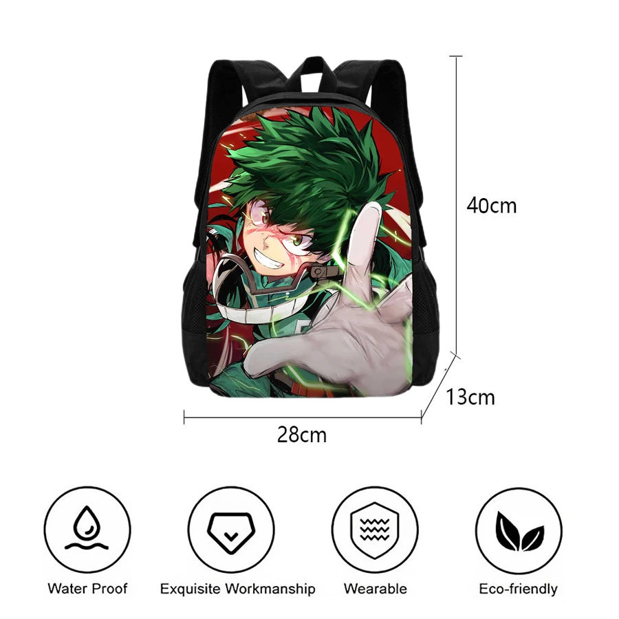 Mochila My Hero Academia Children Backpack Cartoon School Bag For Boys Girls Light Weight And Durable School Backpack For Kid