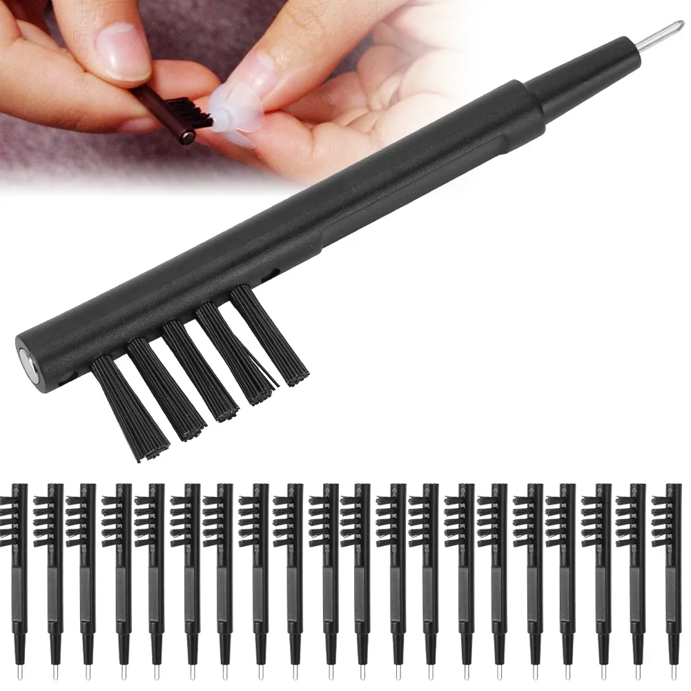 20pcs Hearing Amplifier Cleaning Brushes with Wax  Magnet Hearing Aid Brush Set Accessory Earbuds Headphone Ear Care
