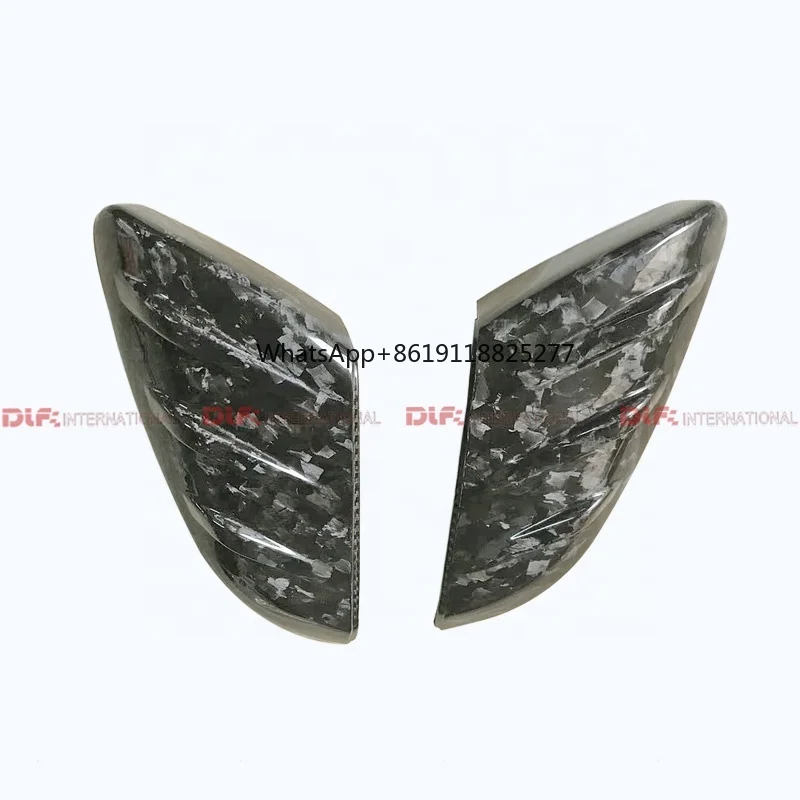 For Honda Civic Type R FK7 FC1 FK8 MU Type Carbon Fiber Rear View Mirror Cover Forged Carbon Look Side Mirror Cover