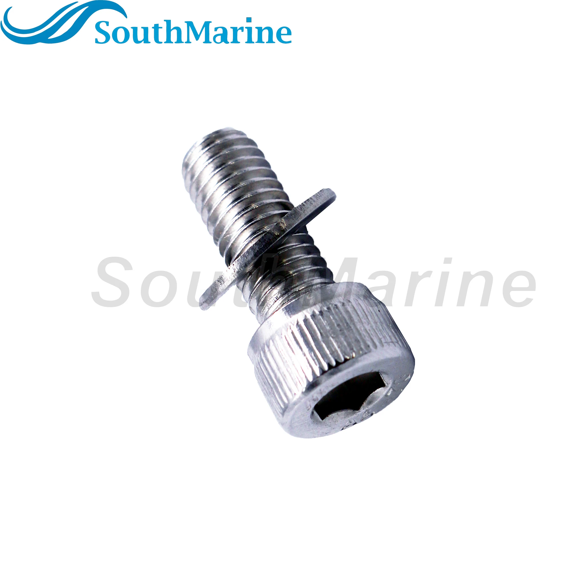 Boat Engine 10-82497020 98-263-34 Trim Tab Anode Screw Bolt with Washer for Mercury Mercruiser Force Mariner 30HP 40HP 45HP 50HP