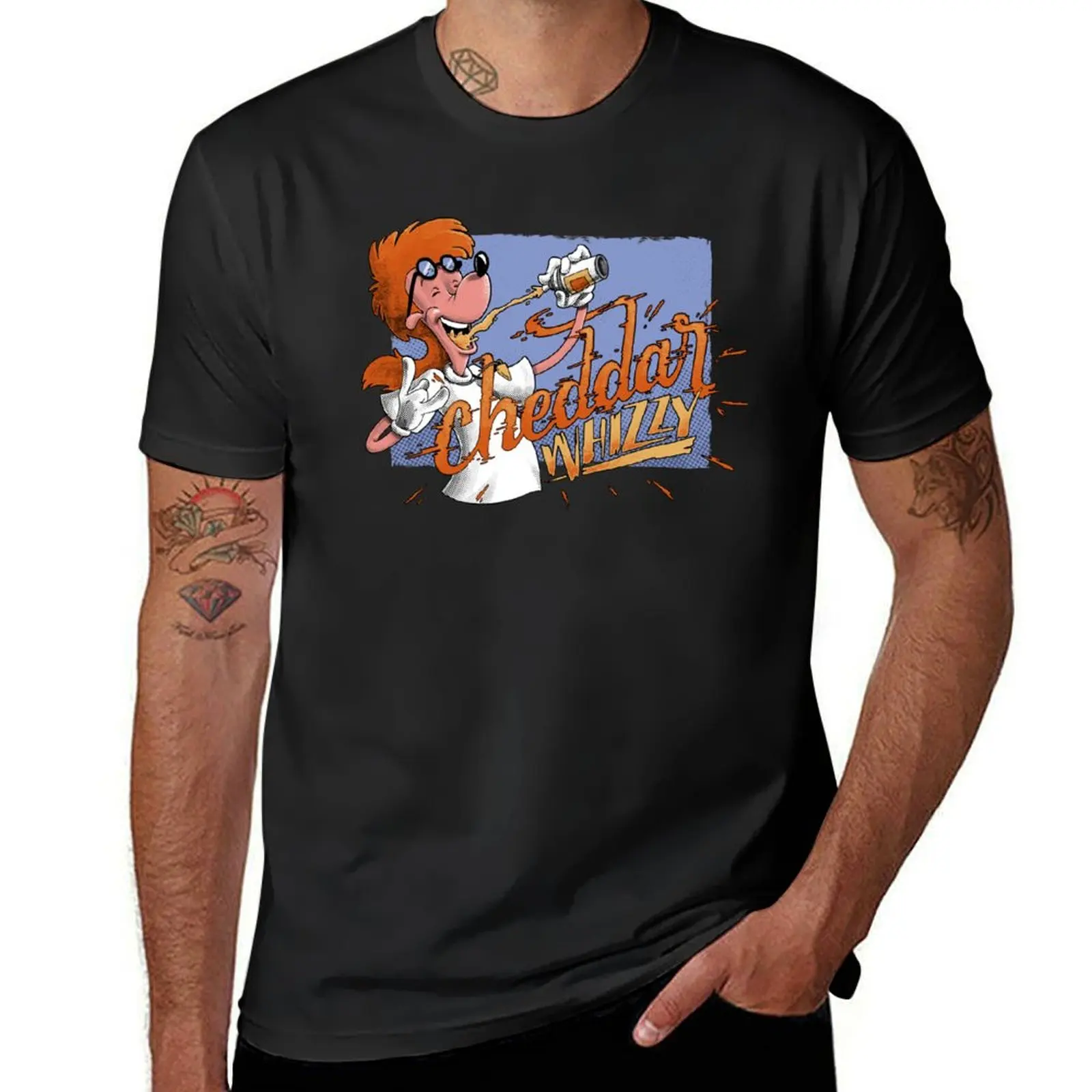 

Cheddar Whizzy T-Shirt blacks tops clothes for men