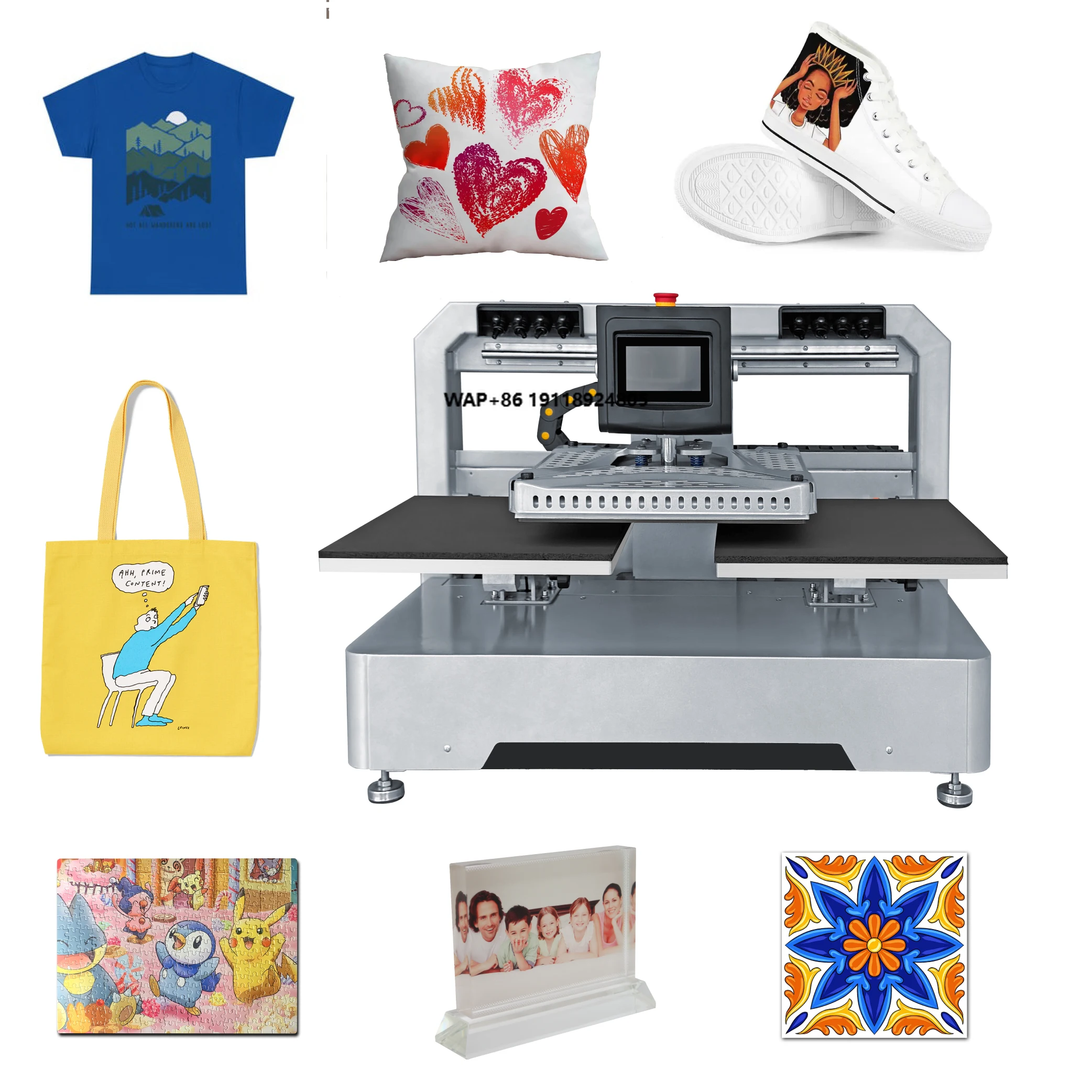 40x50 Electric Automatic Heat Transfer Press Machine New Flatbed Printer Plate Type for High Volume Garment Production