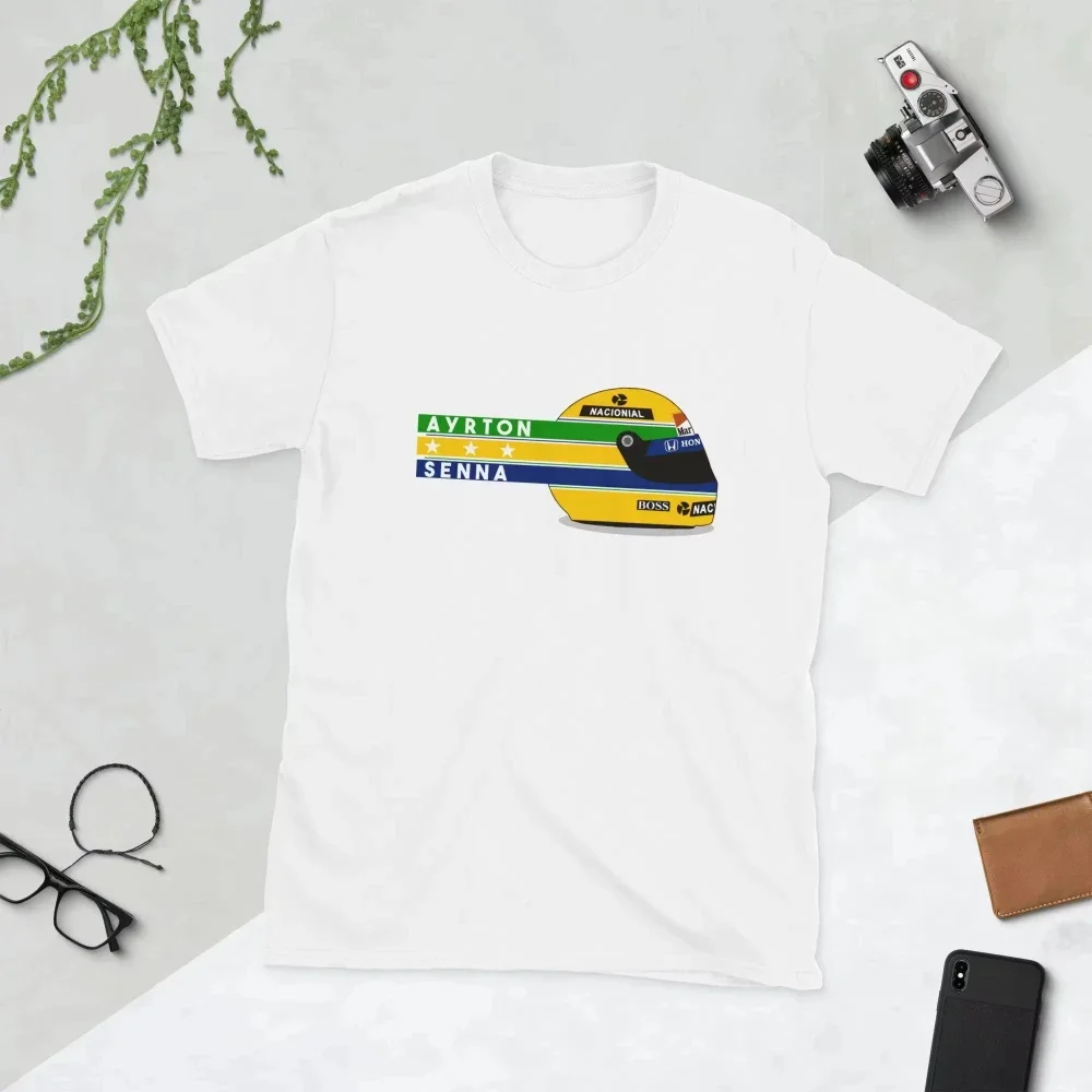 2025 Ayrton Senna Formula 1 Graphic T Shirts Gym Women T-shirts Man T-shirts for Mens Clothing Y2k Liam Payne Unisex Tops Tees image 3