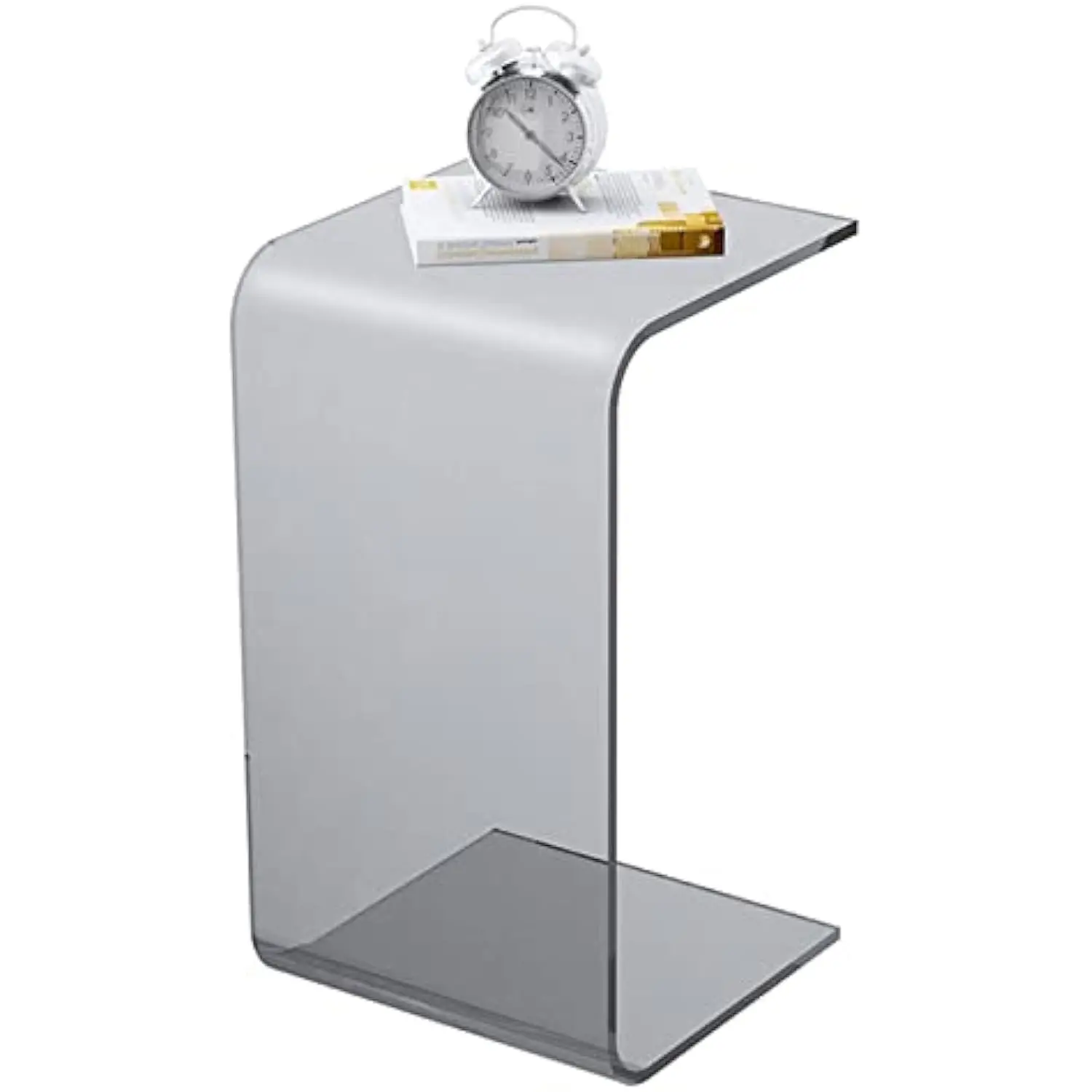

Acrylic C Table, Multipurpose Clear Side Table Laptop End Table, Acrylic C Shape Side Table for Bedroom, Living Room and Patio | 11.