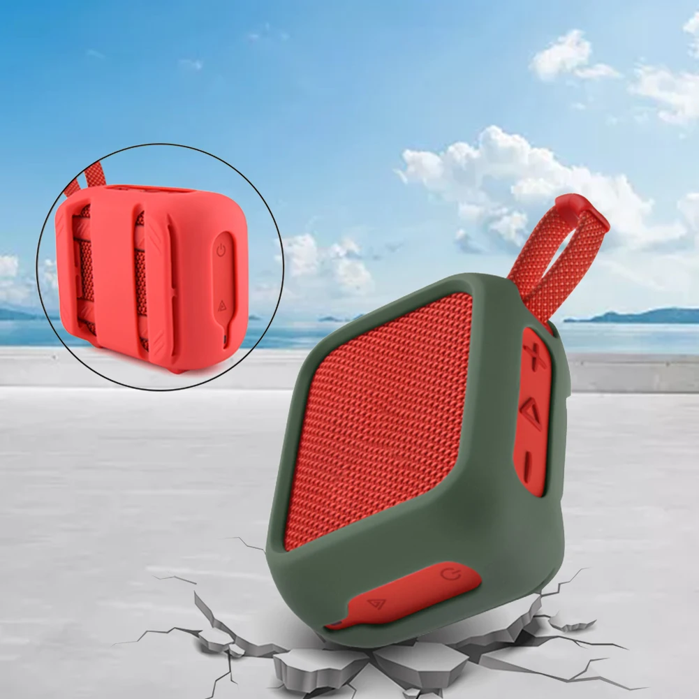 Custodia in silicone Custodia per altoparlante portatile con cinghia di montaggio per altoparlante Custodia per altoparlante antiurto per altoparlante JBL Go 4 BT