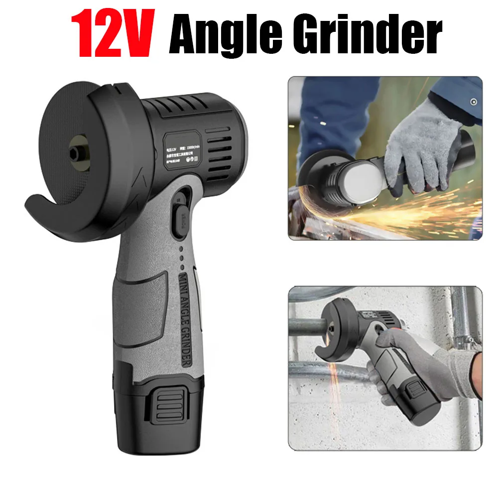 

12V Mini Rechargeable Angle Grinder Grinding Tool Polishing Grinding Machine For Cutting Diamond Cordless Power Tools