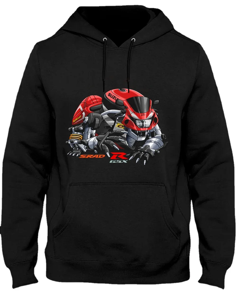 Classic Japanese Motorcycle GSXR SRAD 600/750 Bear Inspiration Pullover Hoodie New 100% Cotton Casual Mens Clothes Streetwear