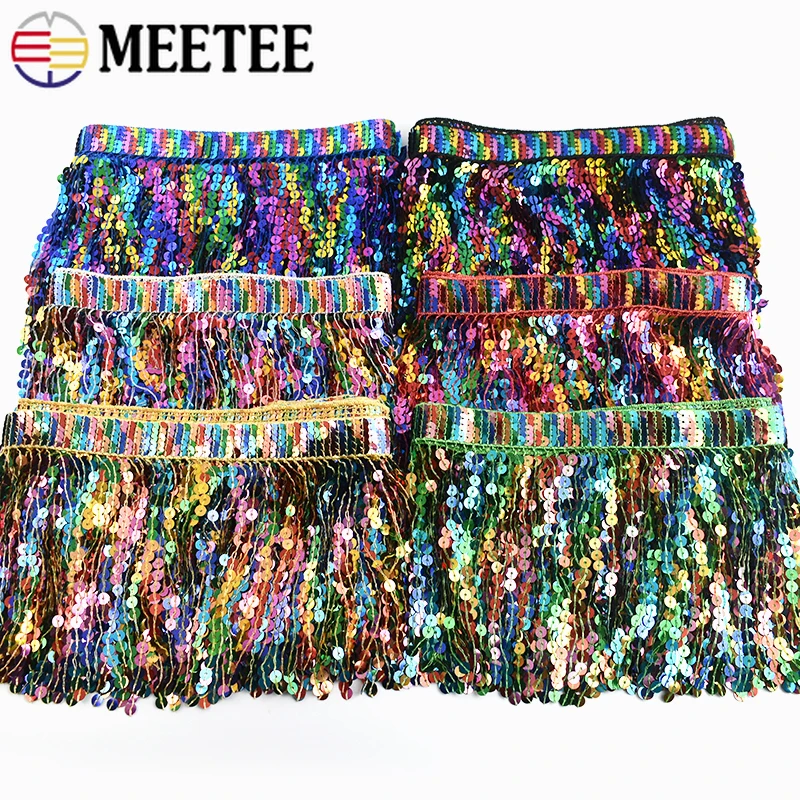 

1-5Yards Tassel Fringe For Sewing Curtain Garment Lace Trims Ribbon Latin Dance Clothes Embroidered Sequin DIY Craft Accessorie