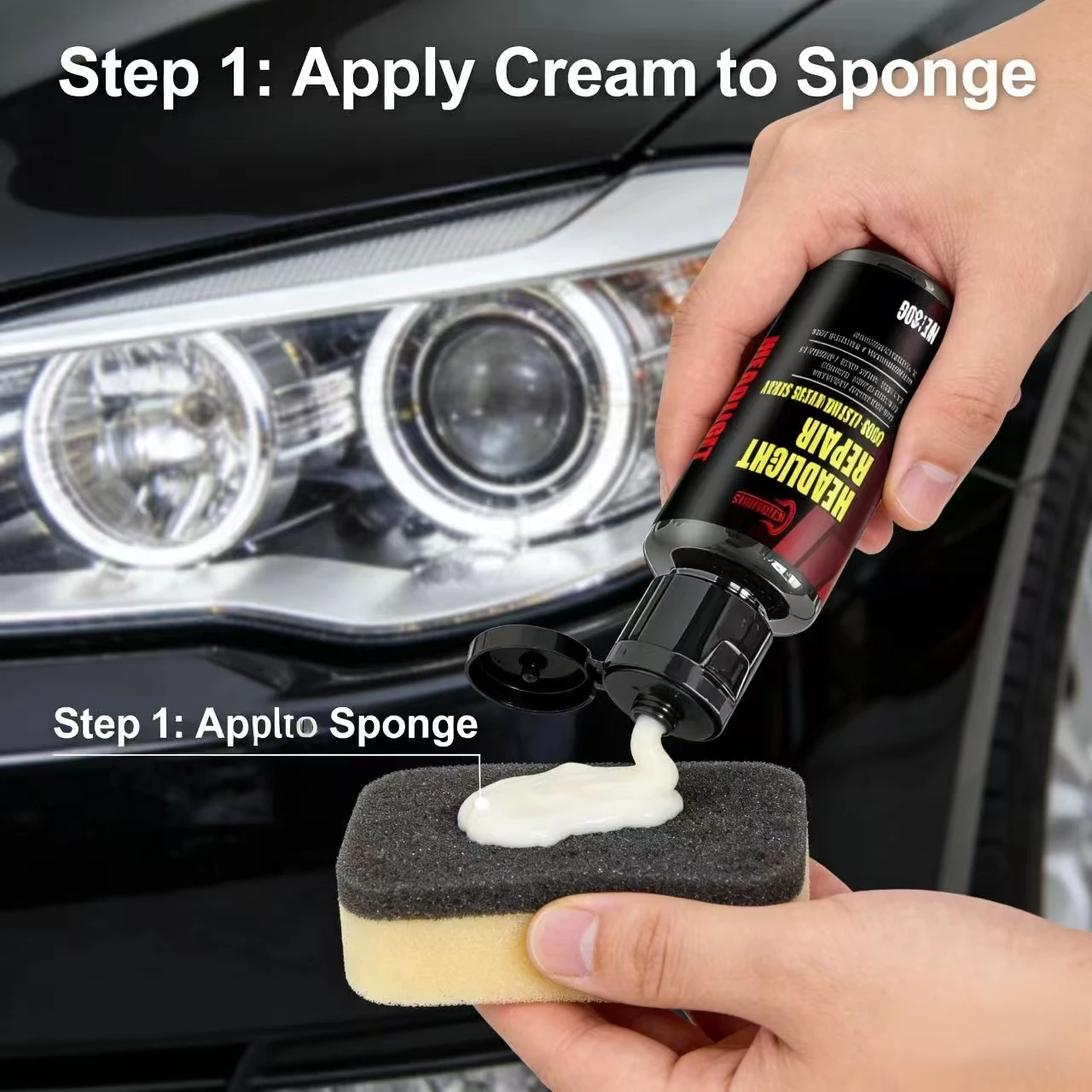 30G Carbulite Headlight Repair Spray for BMW Toyota – Long-Lasting Luster, Make Headlights Clear Again, Anti-Yellowing Auto Lamp