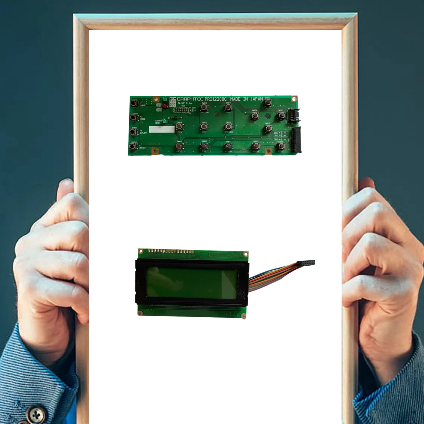 Graphtec cutting plotter FC7000 Control Panel Board and LCD Control Panel Flexible Cable