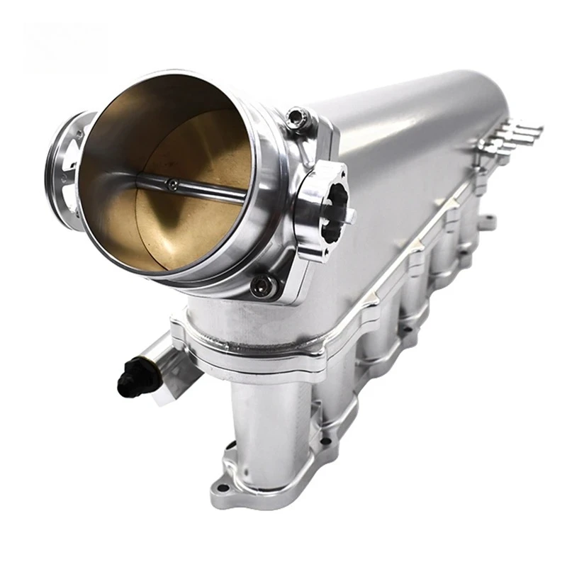 

Sell Well SK CUSTOM Billet Aluminum 100 Mm Throttle Body 2Jz Gte Intake Manifold With 6 Injector Fuel Rail