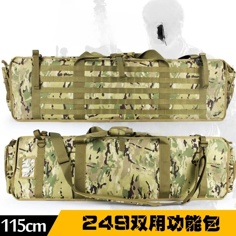 Military Fan Shoulder Bag Outdoor Fishing Bag 249 Heavy Duty Double Layer Multifunctional Shoulder Bag