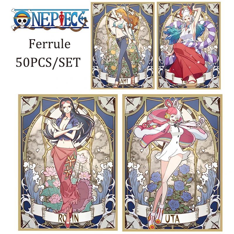 

One Piece DIY Ferrule Nami Nicole Robin Yamato Micro Uta Anime Boy Collectible Card Christmas Birthday Gift 50PCS/SET