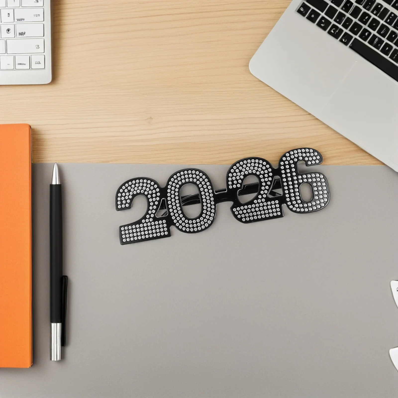 

2026 New Year Party Glasses Bright Color Plastic Eyewear New Years Eve Photo Props Party Supplies Props Novelty Glasses