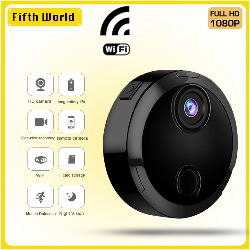 

1080P Mini WiFi Camera HD Night Vision Intelligent Security Monitoring Camera WiFi Wireless Network Camera