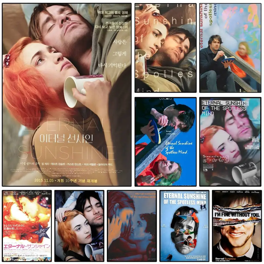 ملصق Sunshine of The Spotless Mind عالي الدقة، جدار لاصق مقاوم للماء، غرفة المعيشة المنزلية، غرفة النوم، ديكور جمالي