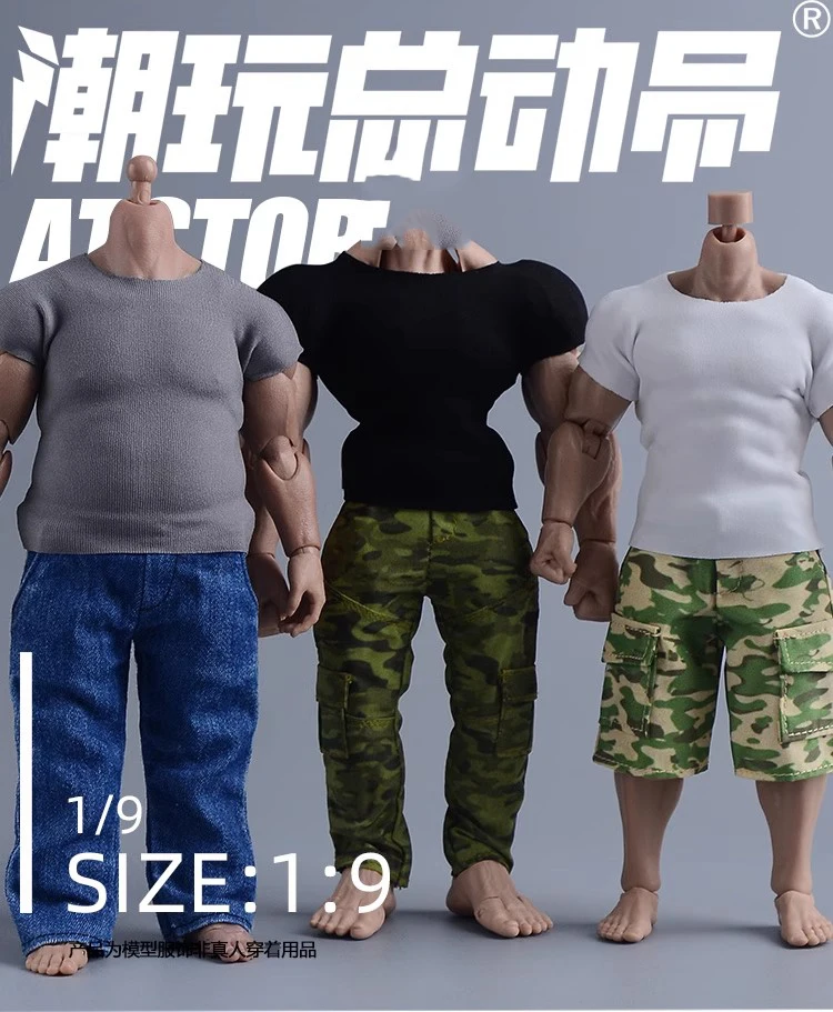 

Snail ATSTORY 1/9 Fashion Trendy Tight Fitting T-shirt Short Sleeves Fit Big 6'' Strong Male Soldier Body In Stock