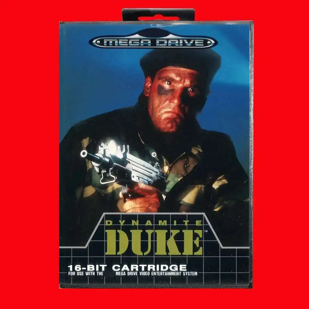 خرطوشة ألعاب Dynamite Duke 16Bit MD مع صندوق EUR لأنظمة Sega Megadrive Genesis