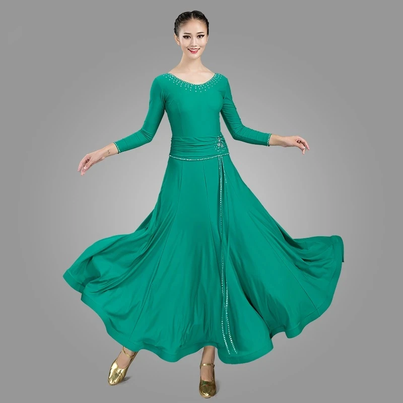 2023 Moden Dance Dress Professional Performance Competition Costume Standard Ballroom Clothes Women Tango Long Skirts Waltz Wear