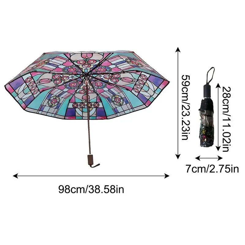 Parapluie de Voyage Pliable, existent, Rétro, Coupe-Vent, pour Anniversaire, Pâques, Noël