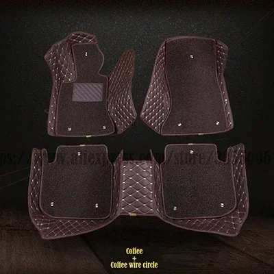 HT-Accessories Universal Carpet Floor Mats – Black With Red Trim, Fits Most Cars (4-Piece Set)