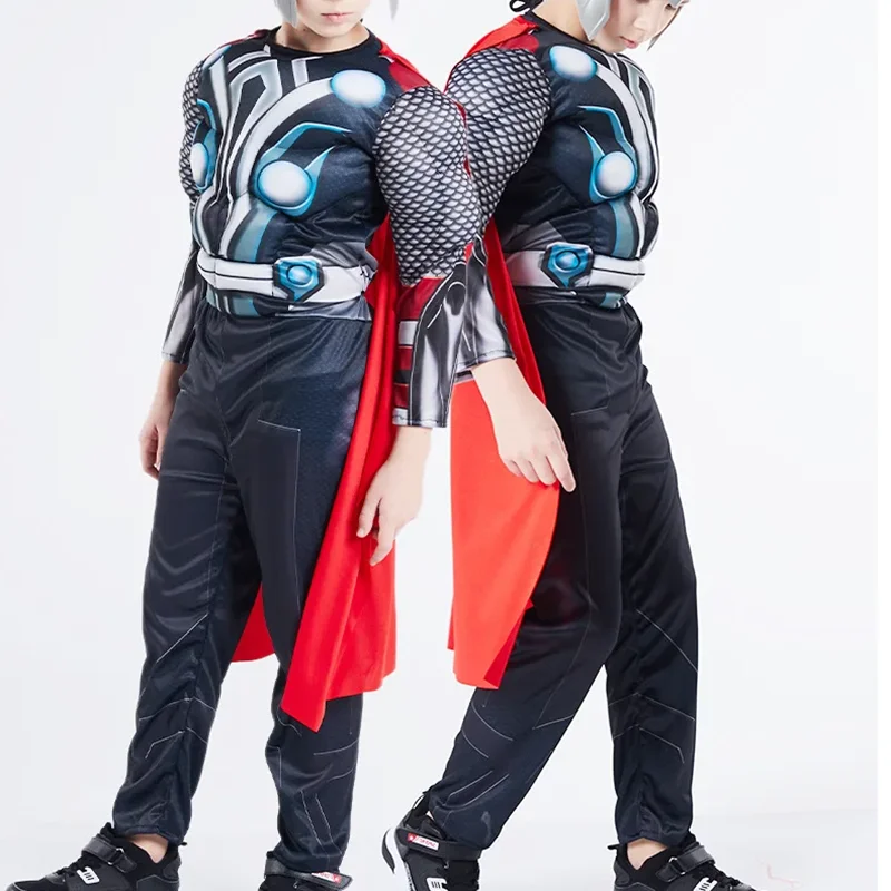 بدلة قفز لفيلم ثور التأثيرية للأولاد فستان حفلات للفتيات ثور زي عباءة للأطفال بدلة خارقة للهالوين