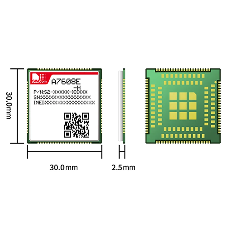 SIMCOM A7608E-H A7608SA-H LTE CAT4 Module suporrt Data Voice GNSS اختياري في المخزون متوافق مع SIM7600/SIM7600-H