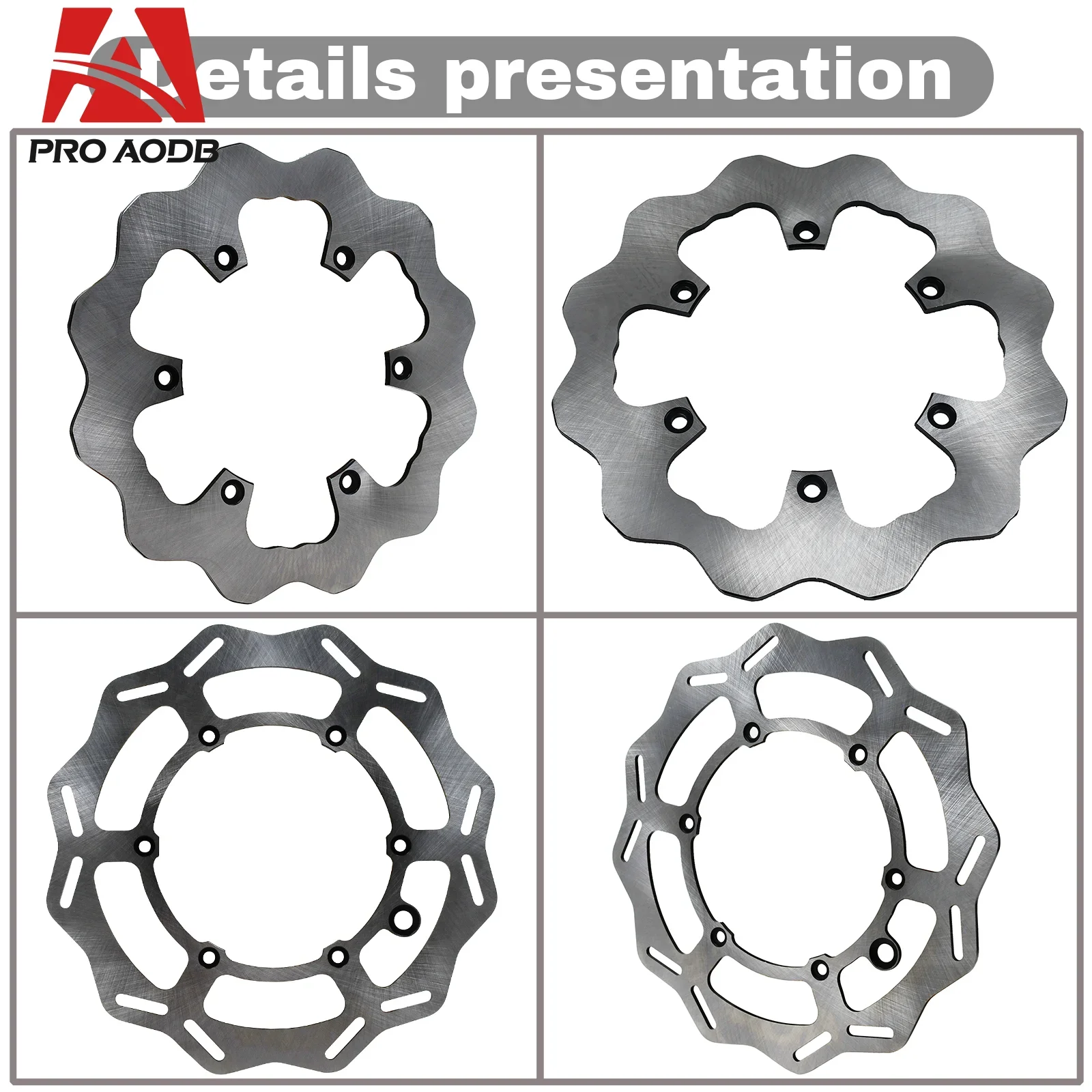 260MM 220MM Motorcycle Front Rear Brake Disc Rotor Set For KTM Husqvarna SX SXF EXC EXCF XC XCF XCW TPI FE TE FC TC TX FX - view 4