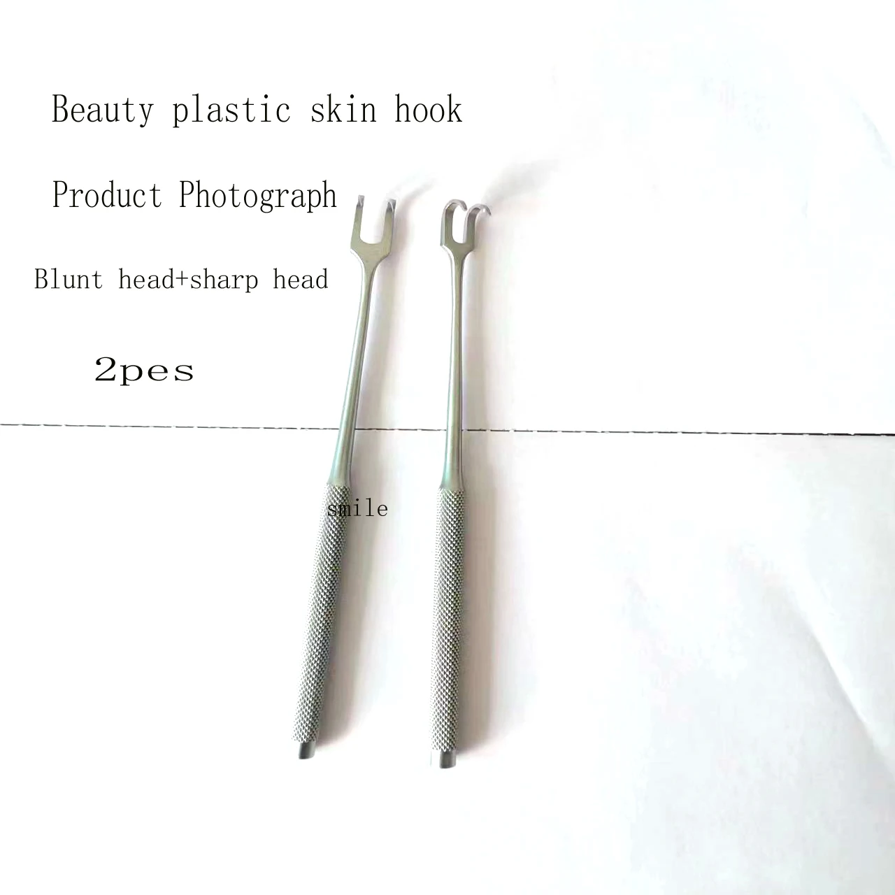 Double eye skin retractor nose beauty plastic tool sharp head blunt head eyelid pouch double claw retractor