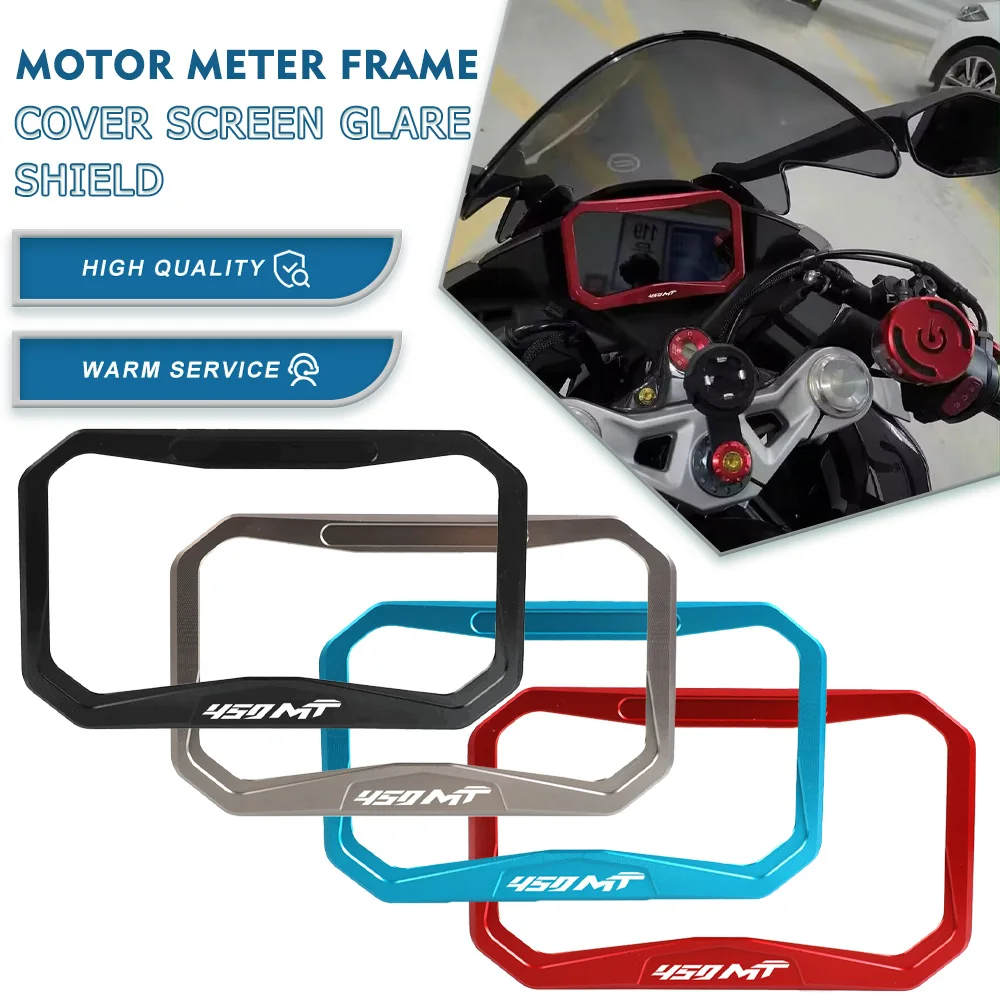 

2024 New Motorcycle CNC Meter Frame Cover Screen Glare Shield Instrument Display Guard FOR CFMOTO CF MOTO 450 MT 450mt