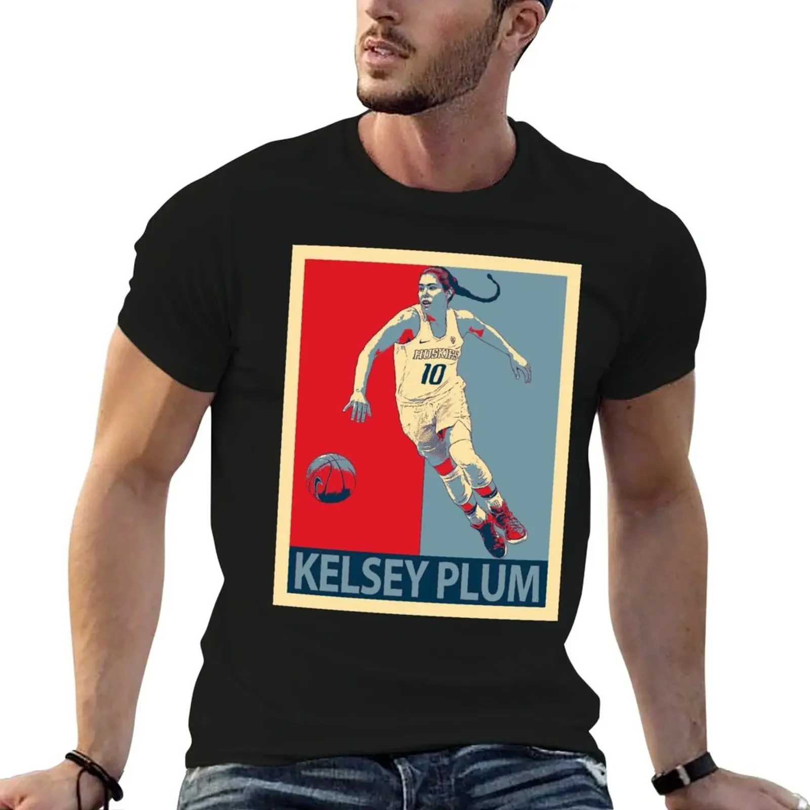 

kelsey plum Tri-blend T-Shirt korean fashion man t shirt mens t shirt graphic