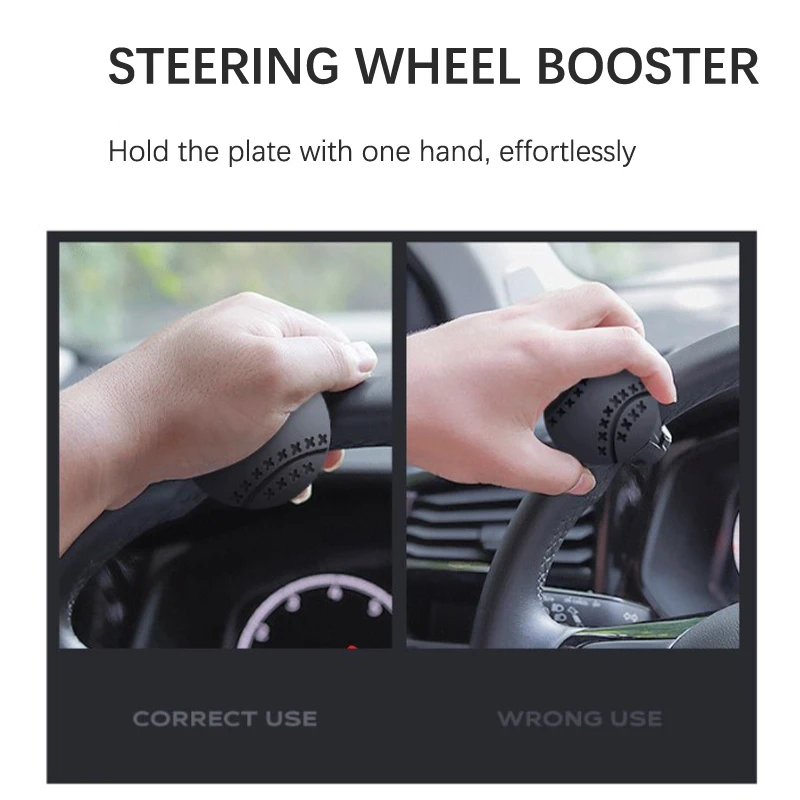 Car Steering Wheel Booster 360 Degree Rotation Steering Wheel Knob Ball Labor-saving One Hand Steering Booster Car Accessories